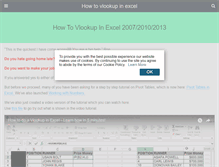 Tablet Screenshot of howtovlookupinexcel.com